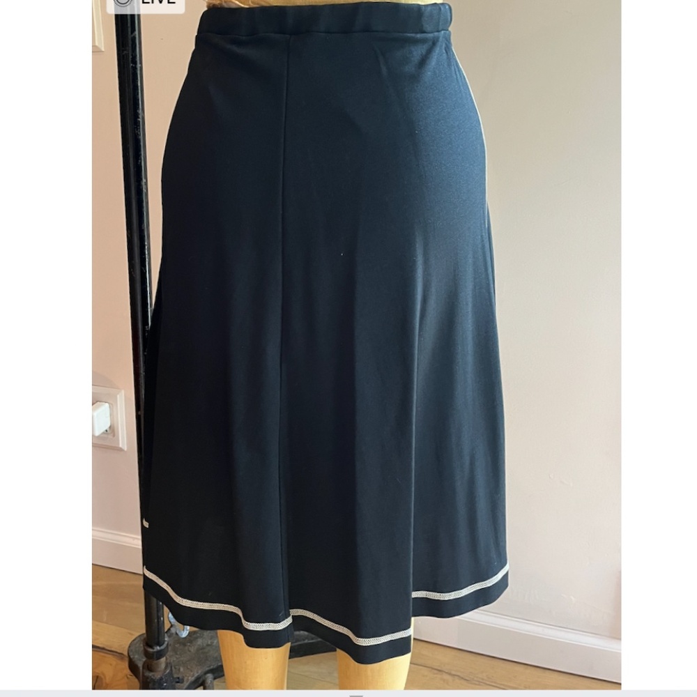 Vintage CLOVIS RUFFIN Black SKIRT Size 9/10